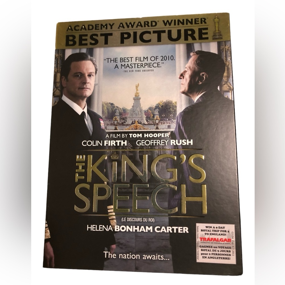 The Kings Speech DVD 2011 Factory Sealed